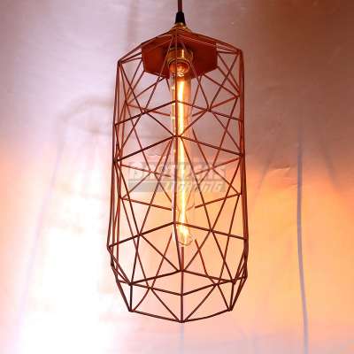 Loft wire metal light cage antique iron bird cage pendant light for edison bulbs