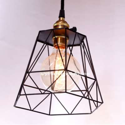 Vintage iron cage ceiling light cage pendant lamp iron cage chandelier