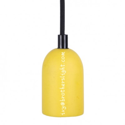 Contemporary concrete pendant lamp cement pendant light yellow decor pendant lamps