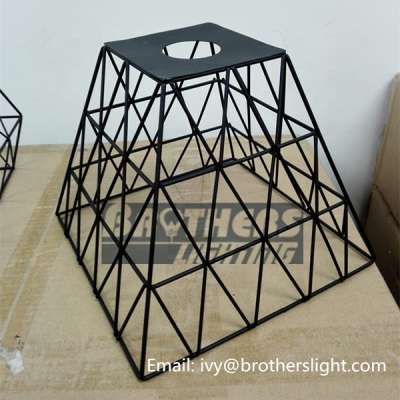 Loft style iron cage lamp pendant light iron bird cage lamp pendant iron wire cage lamp