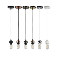 Wholesale Retro Vintage E27/E26 Pendant Lamp Holder Hanging Ceiling Light Bulb Socket Fixture With Sucker