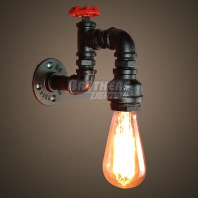 Home decor pipe wall lamp light industrial vintage wall lamp retro metal water pipe wall lamp light